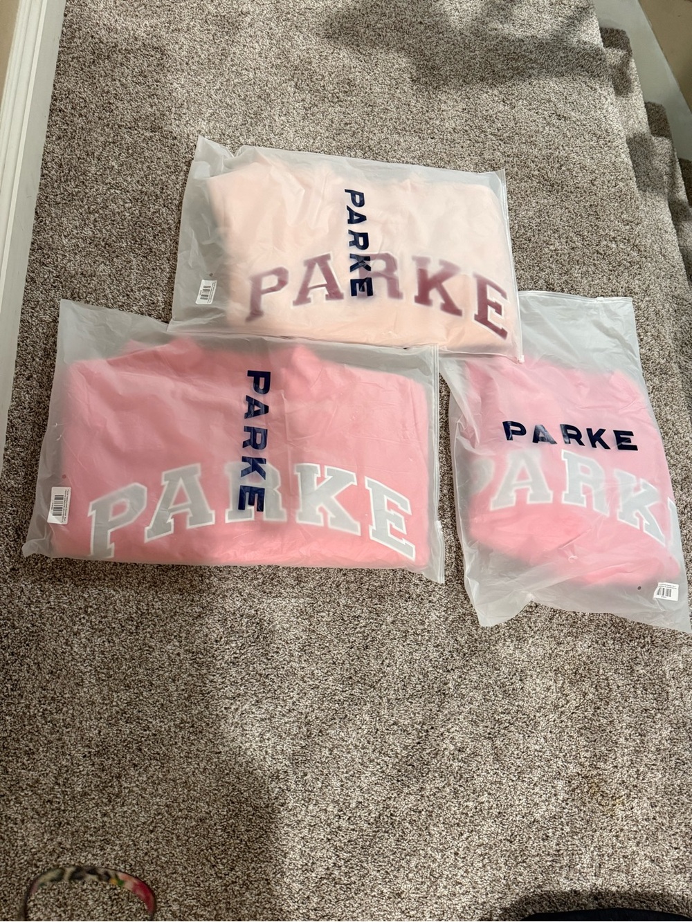PARKE Valentine’s Day Varsity Mockneck Sweatshirt BUNDLE (Set of 3)